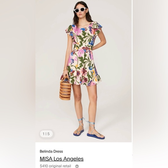 Misa Los Angeles Belinda Colorful Dress in Casita Flora Size XS from Revolve - Picture 9 of 9